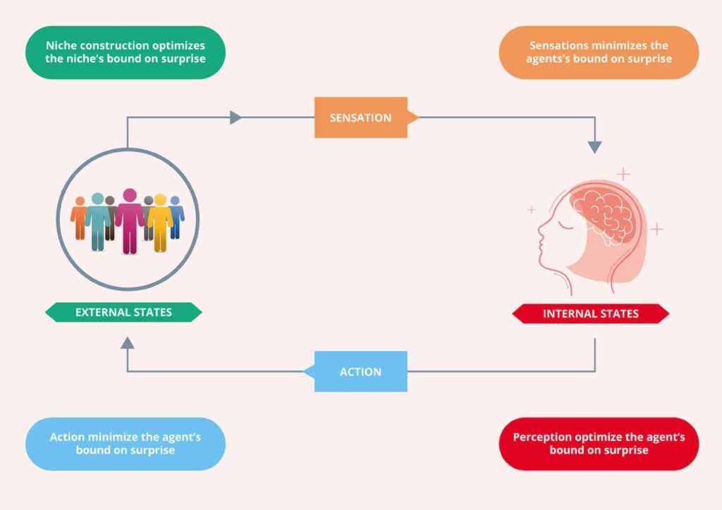 Ein Diagramm, das die verschiedenen Stadien der psychischen Gesundheit einer Person veranschaulicht, mit besonderem Schwerpunkt auf den Auswirkungen der Kinderosteopathie.