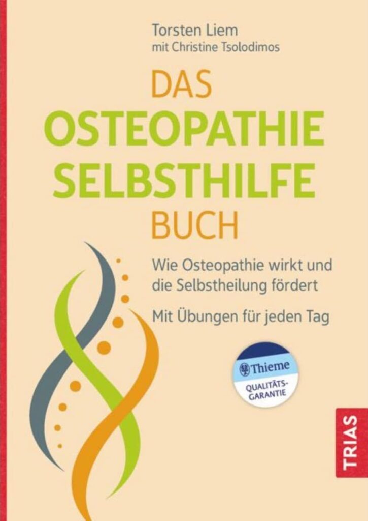 Das Cover des osteopathischen Selbstlebensbuchs mit Osteopathie Hamburg.